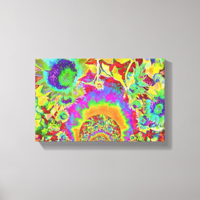 Impressão Em Tela Sunflower Fields para sempre - laranja (Frente)