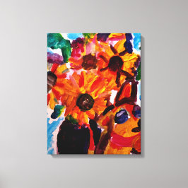 Impressão Em Tela Sunflowers and chihuahua 