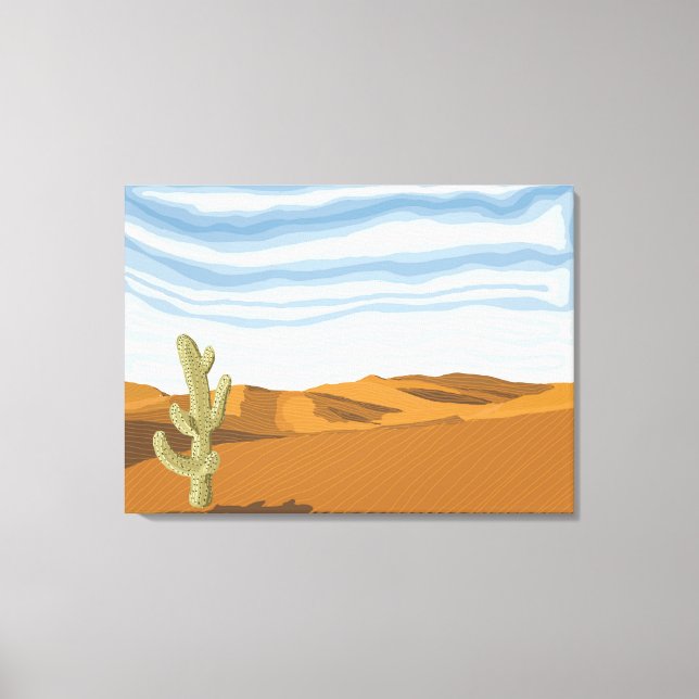 Impressão Em Tela Sunny Desert Day (Frente)