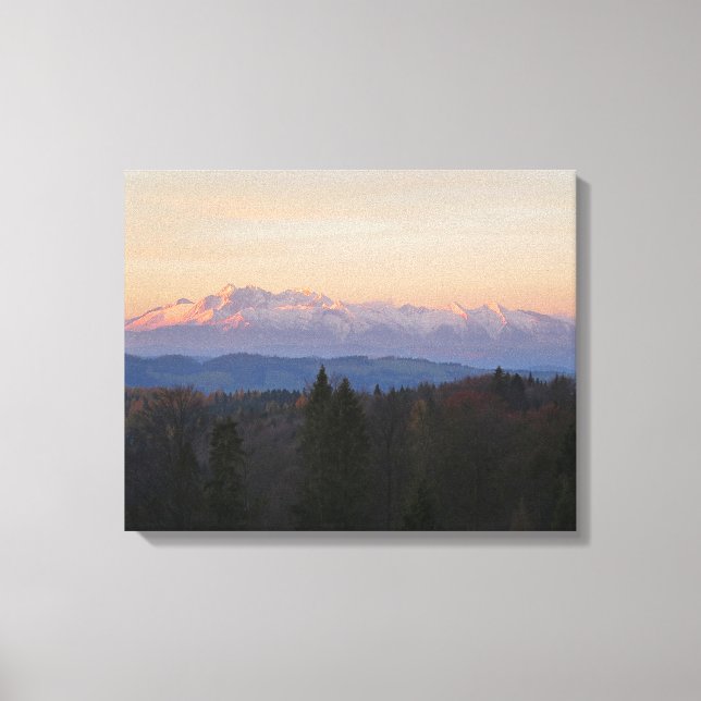 Impressão Em Tela Sunrise Tatras (Frente)
