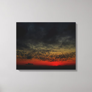 Impressão Em Tela Sunset Antes da Tempestade