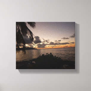Impressão Em Tela Sunset at Cane Bay - Rua Croix USVI