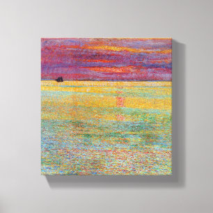 Impressão Em Tela Sunset at Sea (por Childe Hassam)