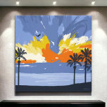 Impressão Em Tela Sunset Beach por © Cathy Thompson<br><div class="desc">Sunset Beach por © Cathy Thompson Canvas Print. Design original do artista Cathy Thompson. Apresentando esta bela peça de arte, uma verdadeira obra-prima que captura a beleza impressionante de um pôr do sol Oceano. Esse impressão retrata as matizes mesmerizantes de um pôr do sol sobre a costa ouro dos trópicos,...</div>