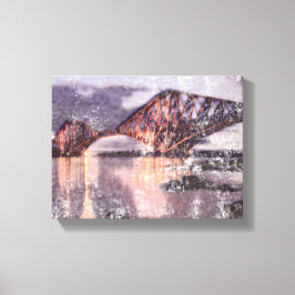 Impressão Em Tela Sunset Firth of Forth Railway Bridge