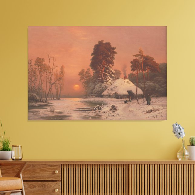 Impressão Em Tela  Sunset in winter  (Insitu(Sala de estar))