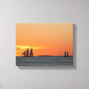 Impressão Em Tela Sunset no Key West, Flórida