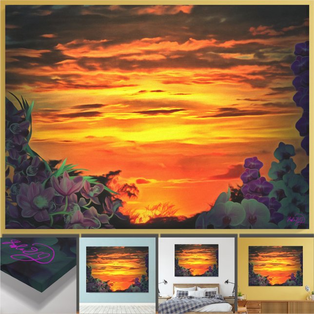 Impressão Em Tela Sunset Plaza Marina 2584 (Criador carregado)