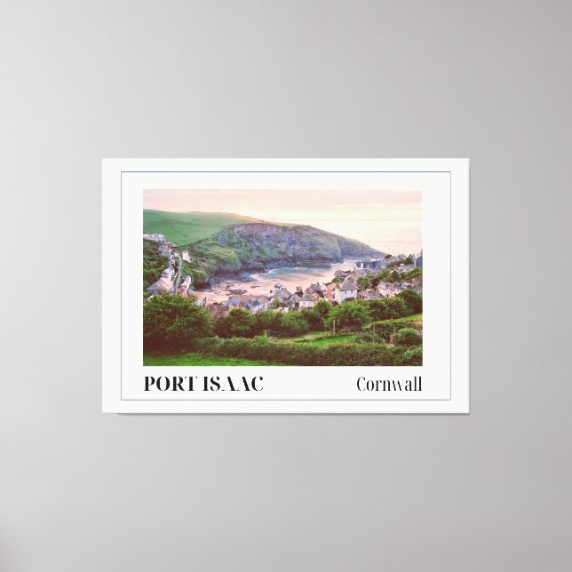 Impressão Em Tela Sunset, Port Isaac, Cornwlal (Frente)