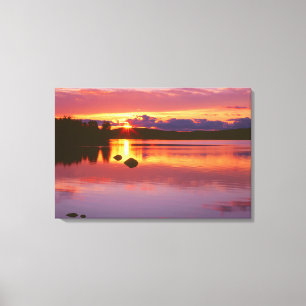 Impressão Em Tela Sunset Sobre A Baía De Alexander