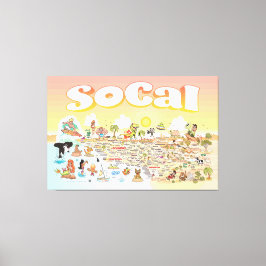 Impressão Em Tela Sunset SoCal