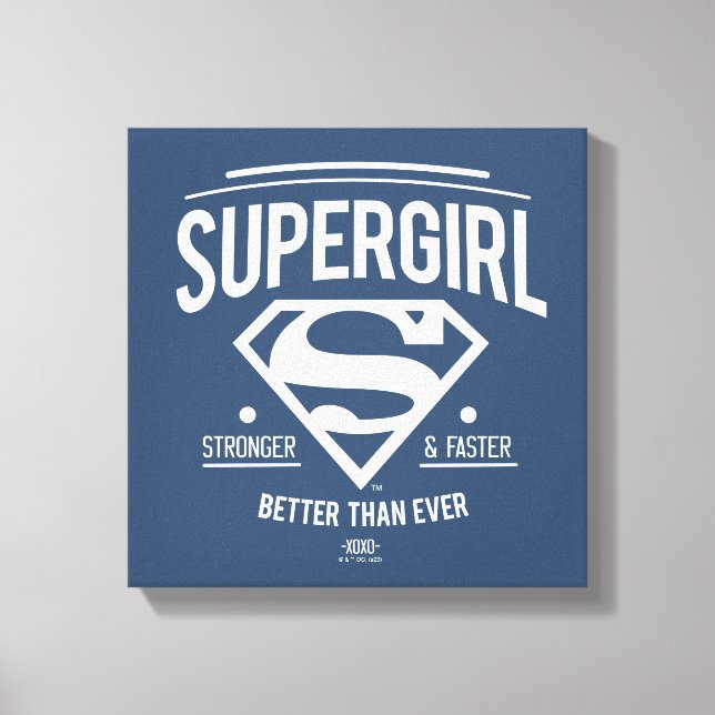 Impressão Em Tela Supergirl Melhor Do Que Nunca Gráfico Retroativo (Frente)