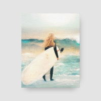 Surfer Girl Ocean Waves | Beach House