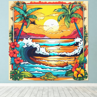 Impressão Em Tela Surge Tropic Retroativo