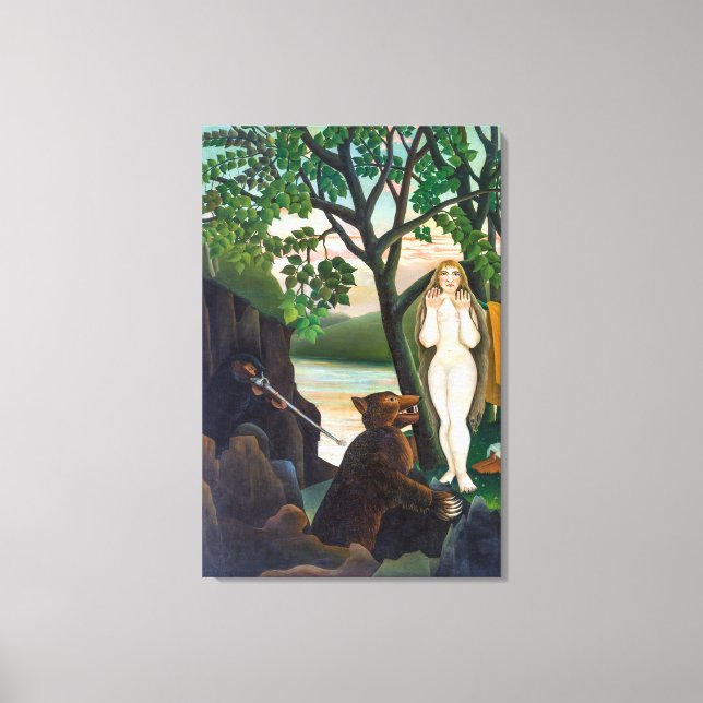 Impressão Em Tela Surpresa desagradável | Henri Rousseau | (Frente)