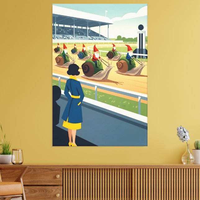 Impressão Em Tela Surreal anthropomorphic animal (Insitu(Sala de estar))