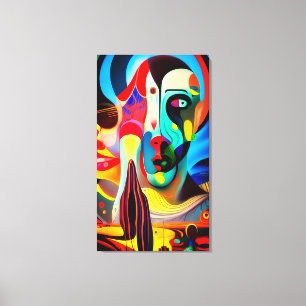 Impressão Em Tela Surreal Deity