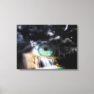 Impressão Em Tela Surrealismo em cascata