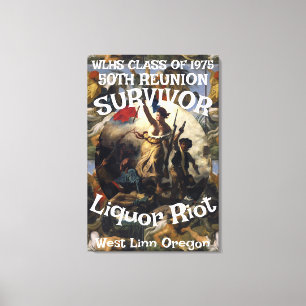 Impressão Em Tela Survivor WLHS 50ª CLASSE REUNION 1975