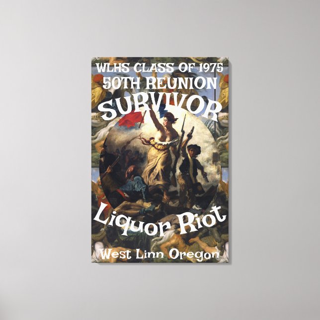 Impressão Em Tela Survivor WLHS 50ª CLASSE REUNION 1975 (Frente)