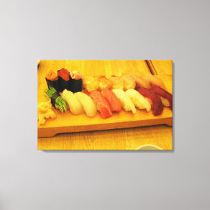 Impressão Em Tela Sushi 寿 司