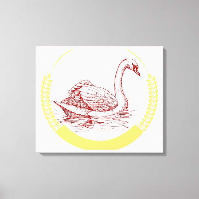 Impressão Em Tela Swan (Frente)