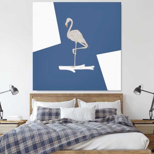 Impressão Em Tela Swan, design simples (Insitu(Quarto))