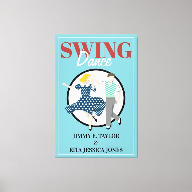 Impressão Em Tela Swing Dance (Frente)