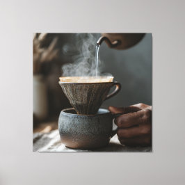 Impressão Em Tela Swirling Steam Handheld Pour