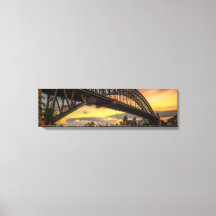 Sydney Harbor Bridge Arte Panorâmica Sunset