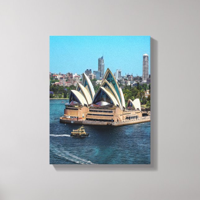 Impressão Em Tela Sydney - OPERA HOUSE - panorama (Frente)