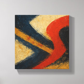 Impressão Em Tela "Symphony of Currents" Kyoto Edo Abstract