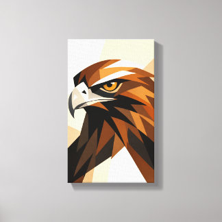 Impressão Em Tela Tableau Déco ( Portrait Aigle ) Art Minimaliste