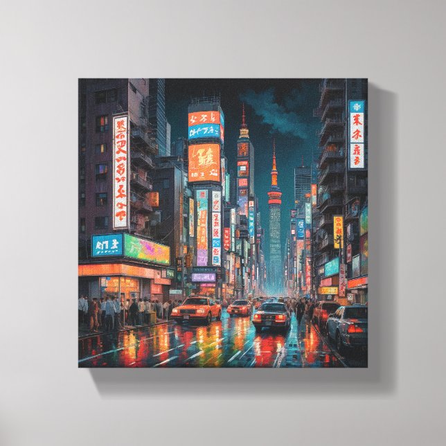 Impressão Em Tela Tableau Déco (Tokyo York) (Frente)