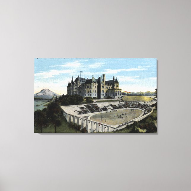 Impressão Em Tela Tacoma, Washington - Vista do Segundo grau (Frente)