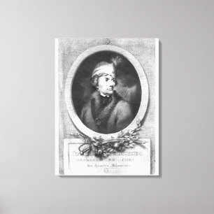 Impressão Em Tela Tadeusz Kosciuszko , gravado por Christiaan