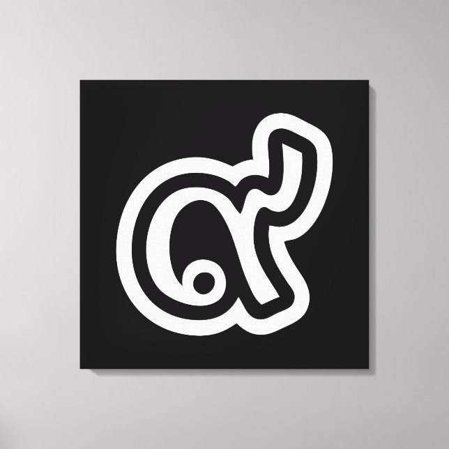 Impressão Em Tela Tailândia Lucky Número 9 / Nove / ๙ (Gao/Kao) Tail (Frente)