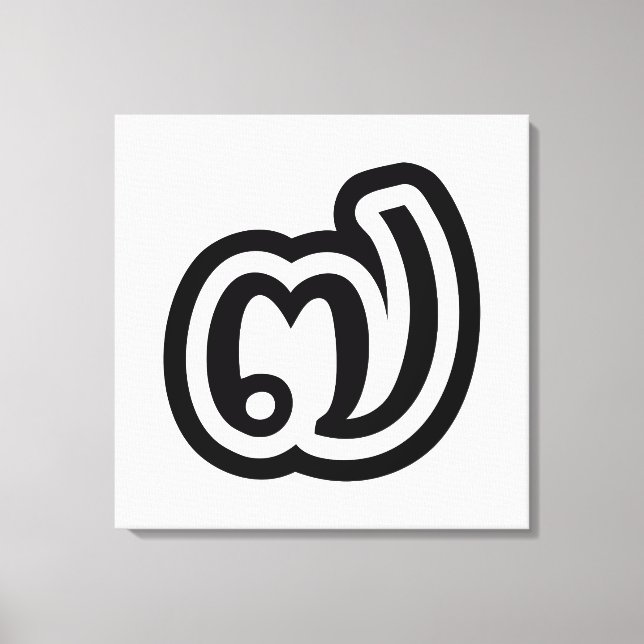 Impressão Em Tela Tailândia Número 7 / Sete / ๗ (Jed/Chet) Tailandês (Frente)