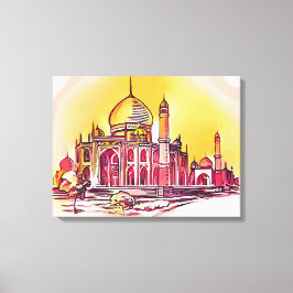 Impressão Em Tela Taj Mahal