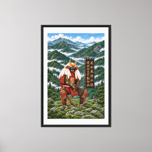 Impressão Em Tela Takeda Shingen Deep Green 16x24 0,75in Quadro Pret