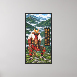 Impressão Em Tela Takeda Shingen Deep Green 16x32 1.25in Enquadrado