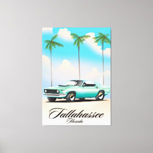 Impressão Em Tela Tallahassee Poster de viagens da Flórida.