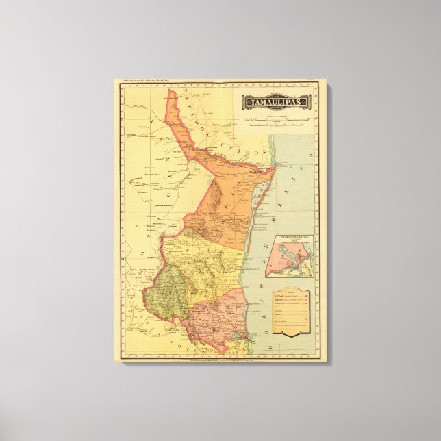 Impressão Em Tela Tamaulipas (Frente)