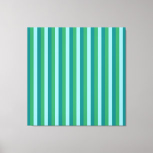 Impressão Em Tela Tanager Turquesa, Azul Teal e Verde Kelly Repea