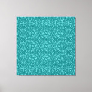 Impressão Em Tela Tanager Turquoise e o padrão de repetição azul