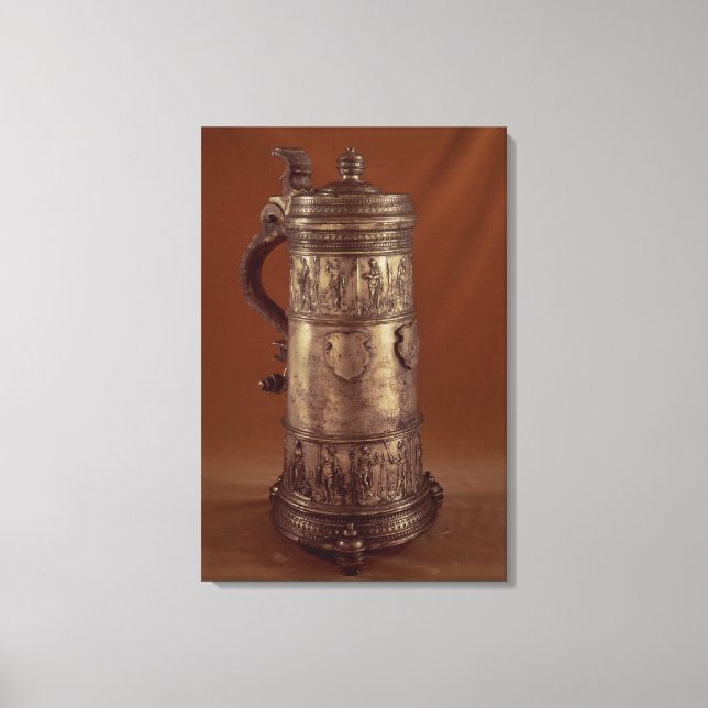 Impressão Em Tela Tankard de Guilda, lagosta de Silvered, 1564 (Frente)