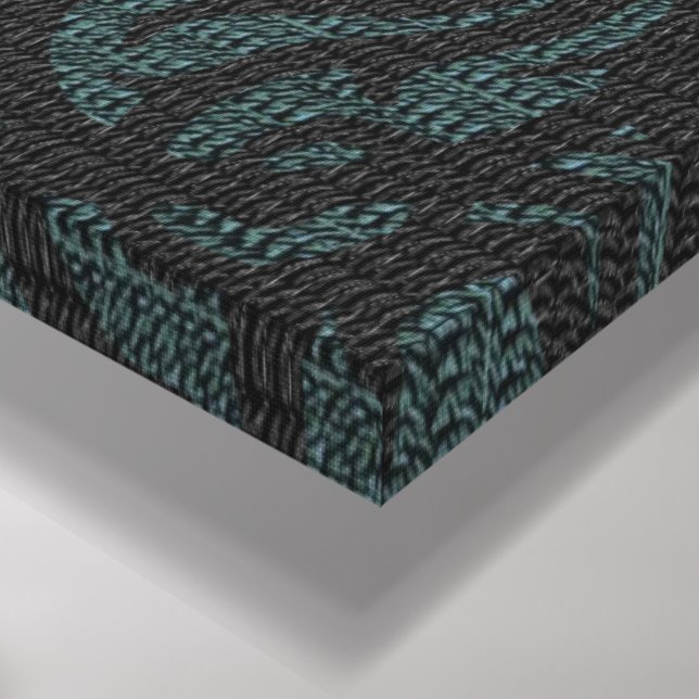 Impressão Em Tela Tapeçaria à luz de velas tecendo tela estendida (Canto (inferior))