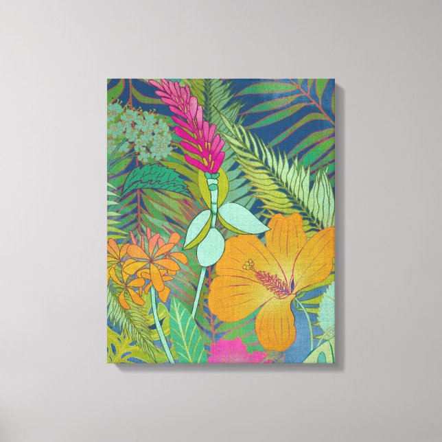 Impressão Em Tela Tapeçaria Tropical II (Frente)