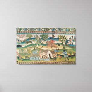 Impressão Em Tela Tapete da mesa de Bradford, detalhe de cenas de l