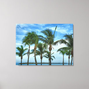Impressão Em Tela Tarde tropical com Palms